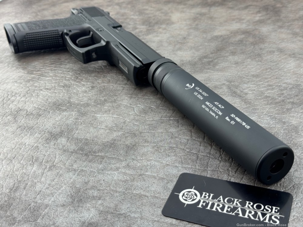 Heckler & Koch Mark 23 .45ACP Pistol with B&T Socom Silencer Black-img-7