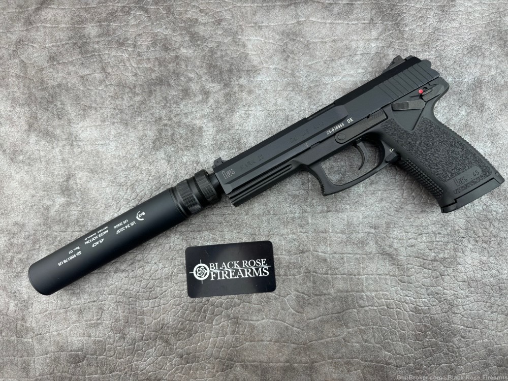 Heckler & Koch Mark 23 .45ACP Pistol with B&T Socom Silencer Black-img-21