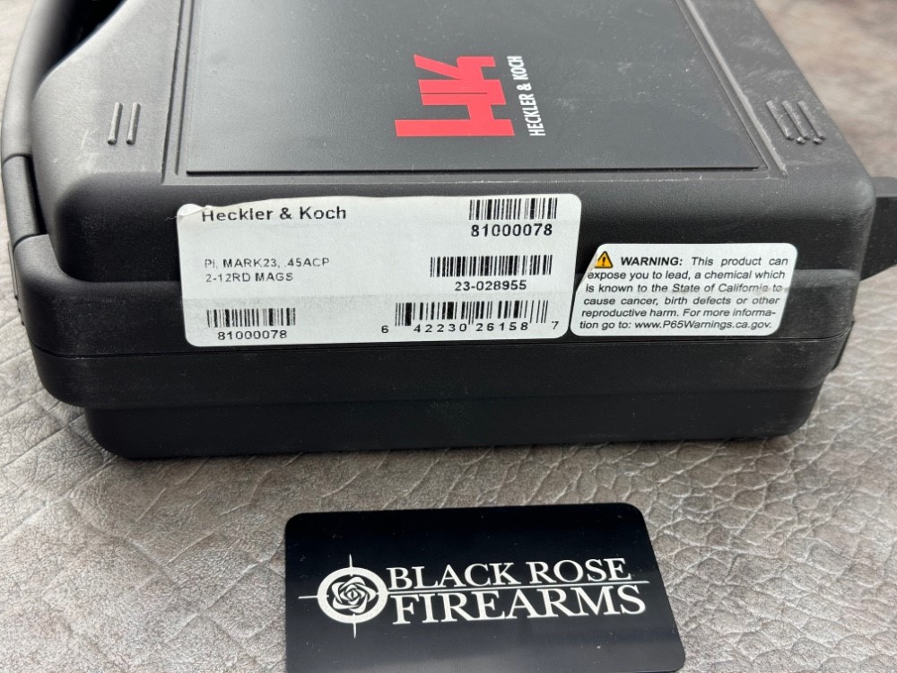 Heckler & Koch Mark 23 .45ACP Pistol with B&T Socom Silencer Black-img-17