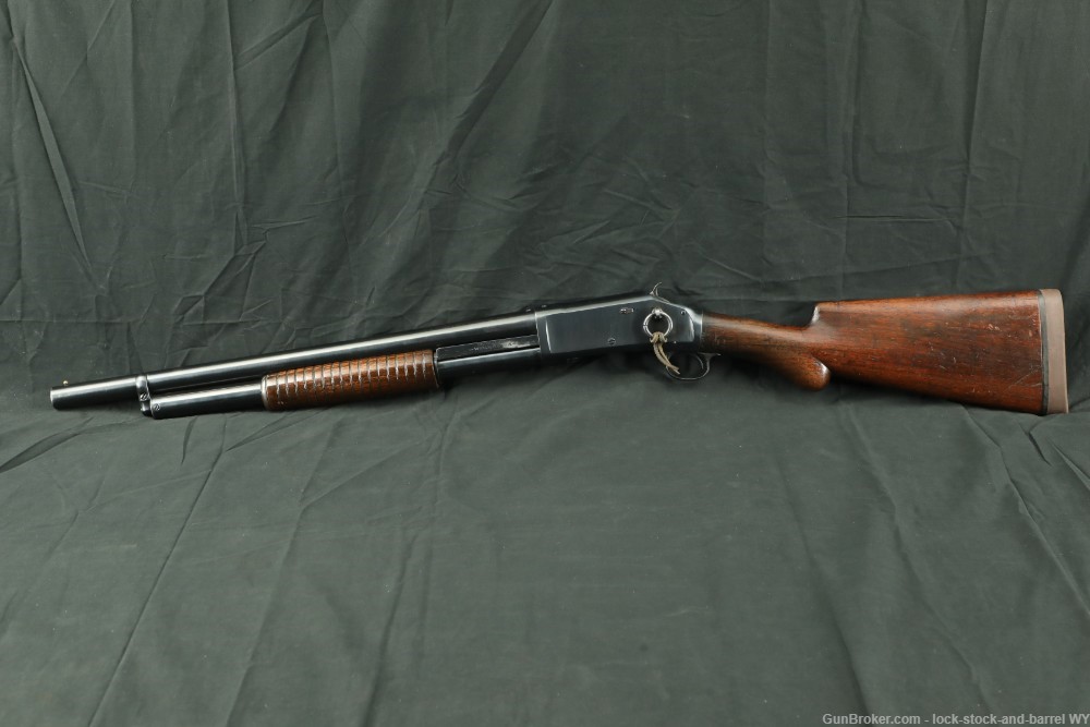 Custom Winchester Model 1897 Solid Frame 12 GA Pump Shotgun, 1905 C&R-img-7