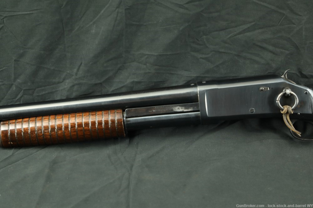 Custom Winchester Model 1897 Solid Frame 12 GA Pump Shotgun, 1905 C&R-img-9