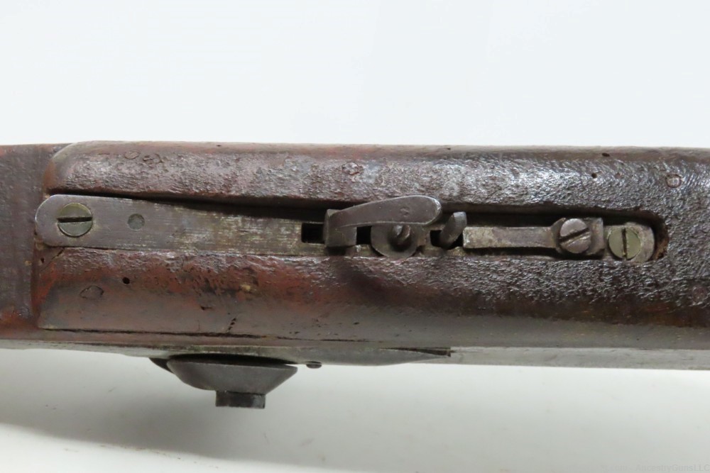 TRAP GUN Antique GERMAN LOCK by WILHELM PISTOR .70 Caliber Percussion-img-8