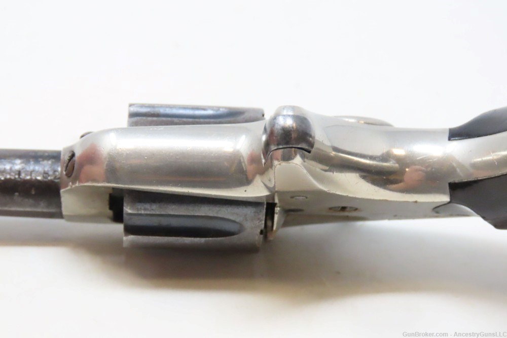 Scarce “PINTO” Antique COLT “NEW LINE” .22 RF ETCHED PANEL Pocket Revolver -img-8