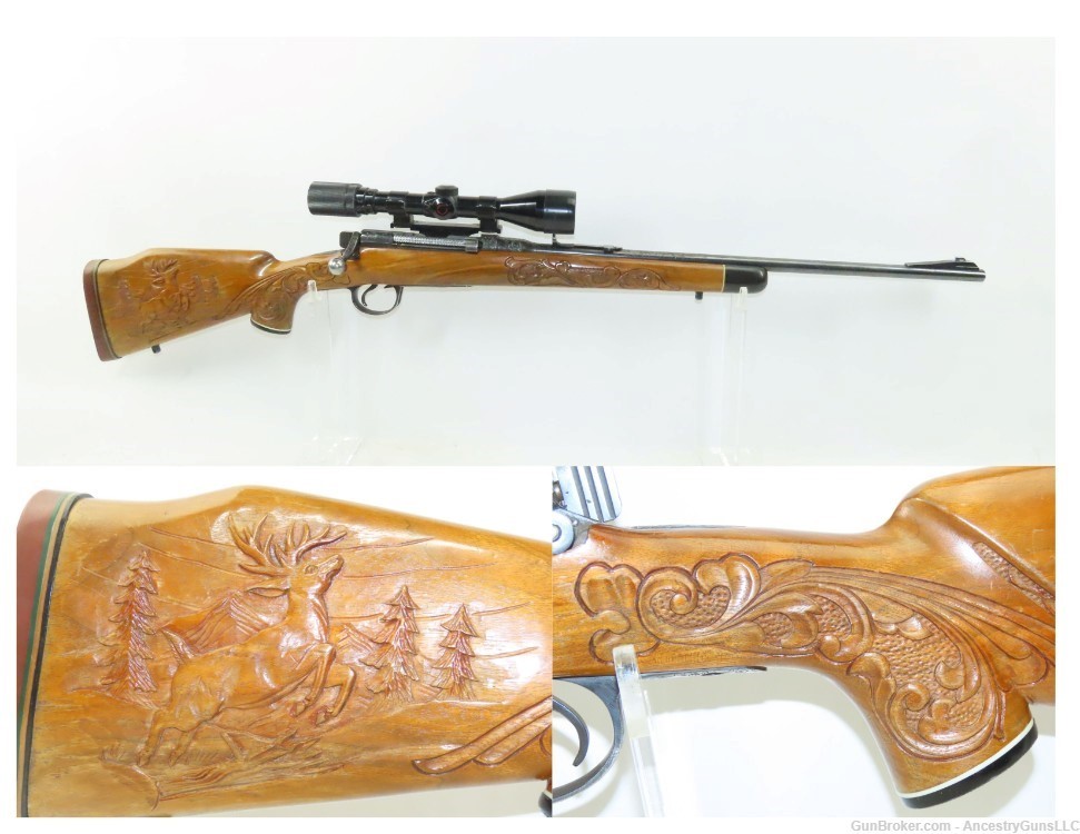 ENGRAVED & SILVER Inlaid LITHGOW SMLE No. 1 Mk. III* BA Rifle C&R w/SCOPE  -img-0