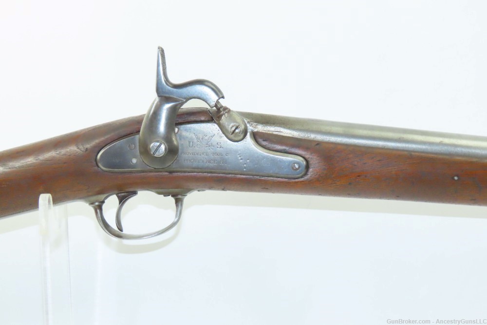 CIVIL WAR Era Antique PROVIDENCE TOOL CO. U.S. M1861 .63 Shotgun Conversion-img-3