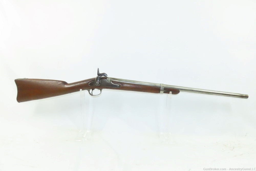 CIVIL WAR Era Antique PROVIDENCE TOOL CO. U.S. M1861 .63 Shotgun Conversion-img-1