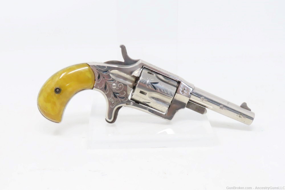 VERY NICE Antique HOPKINS & ALLEN “Ranger No. 2” Revolver .32 RF WILD WEST -img-13