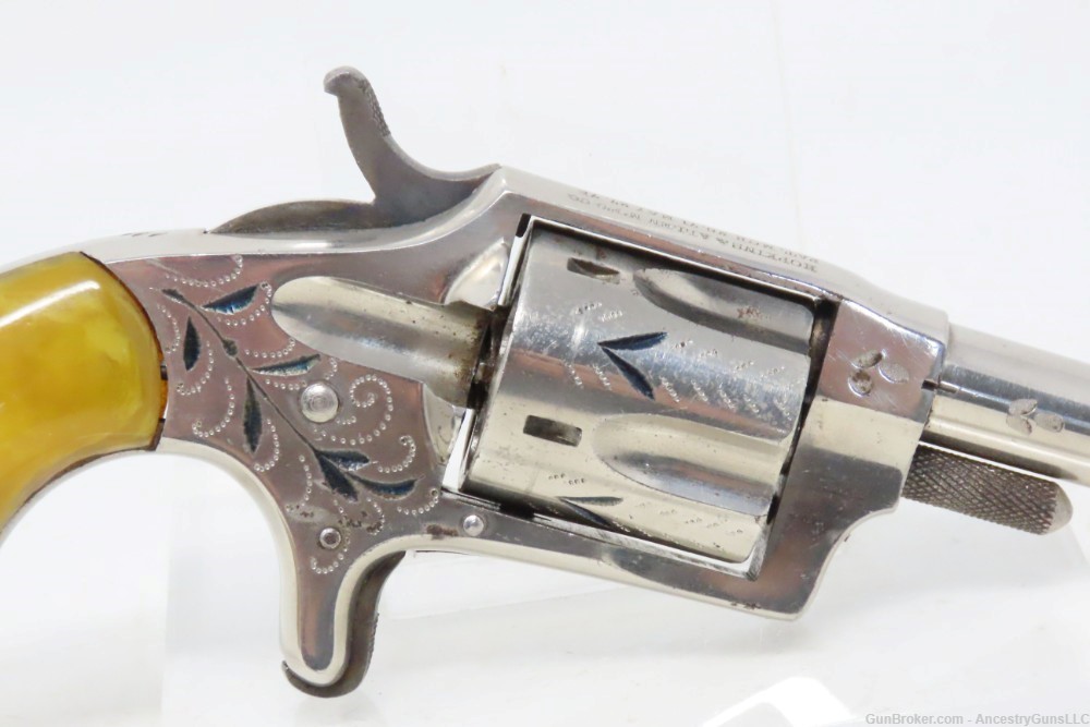 VERY NICE Antique HOPKINS & ALLEN “Ranger No. 2” Revolver .32 RF WILD WEST -img-15