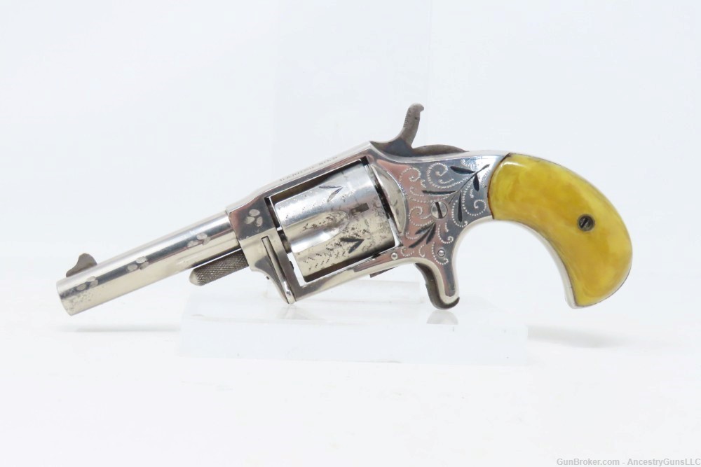 VERY NICE Antique HOPKINS & ALLEN “Ranger No. 2” Revolver .32 RF WILD WEST -img-1