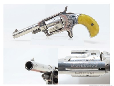 VERY NICE Antique HOPKINS & ALLEN “Ranger No. 2” Revolver .32 RF WILD WEST 