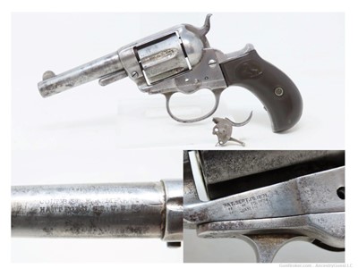 1883 WILD WEST Antique SHERIFF’S MODEL COLT M1877 “LIGHTNING” Double Action