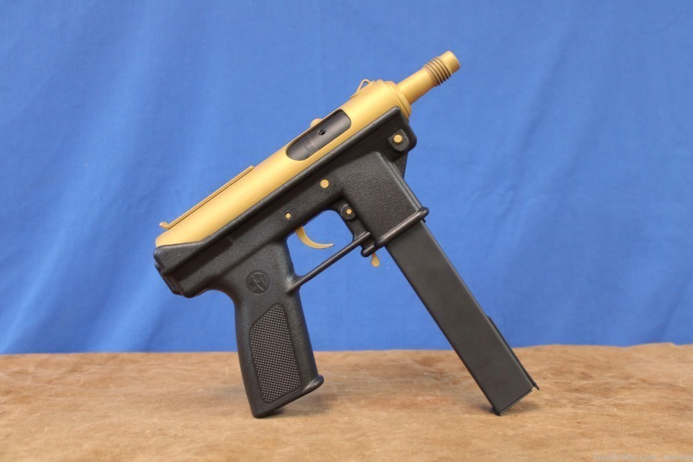 Intratec TEC-9 9mm luger 2 x 30 rd mags Gold/Blk Semi-Automatic pistols-img-1