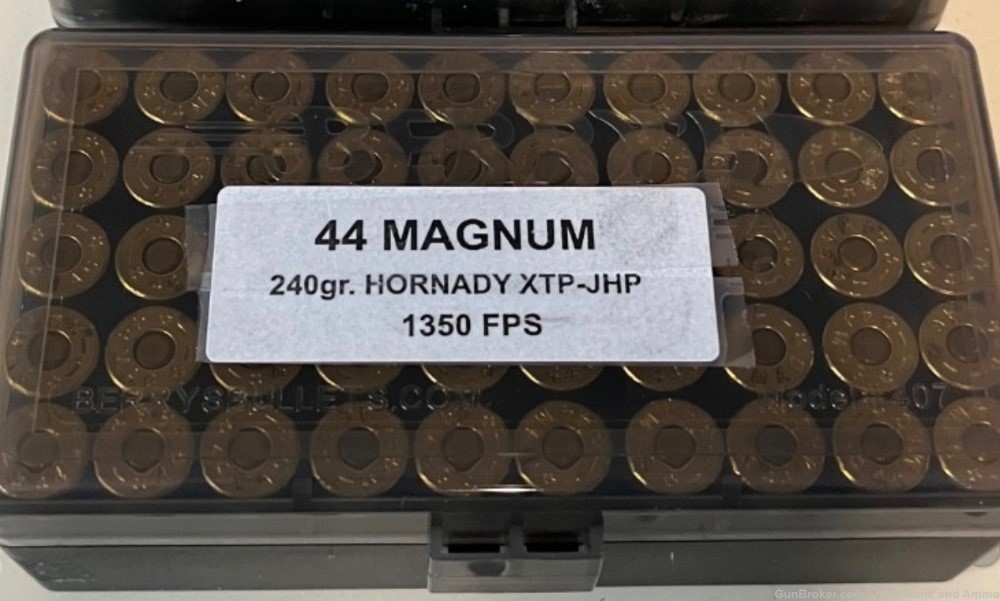 44 Magnum Ammo - 240gr. Hornady  XTP - 50 Rounds - 44 mag-img-0