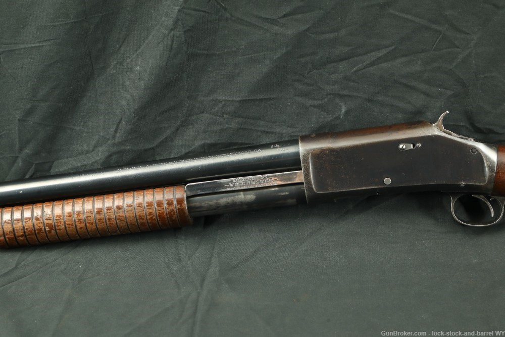 Custom Winchester Model 1897 Solid Frame 12 GA Pump Shotgun, 1939 C&R-img-9