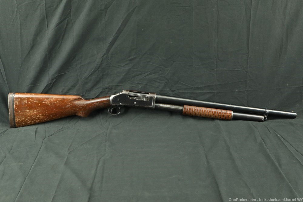 Custom Winchester Model 1897 Solid Frame 12 GA Pump Shotgun, 1939 C&R-img-2