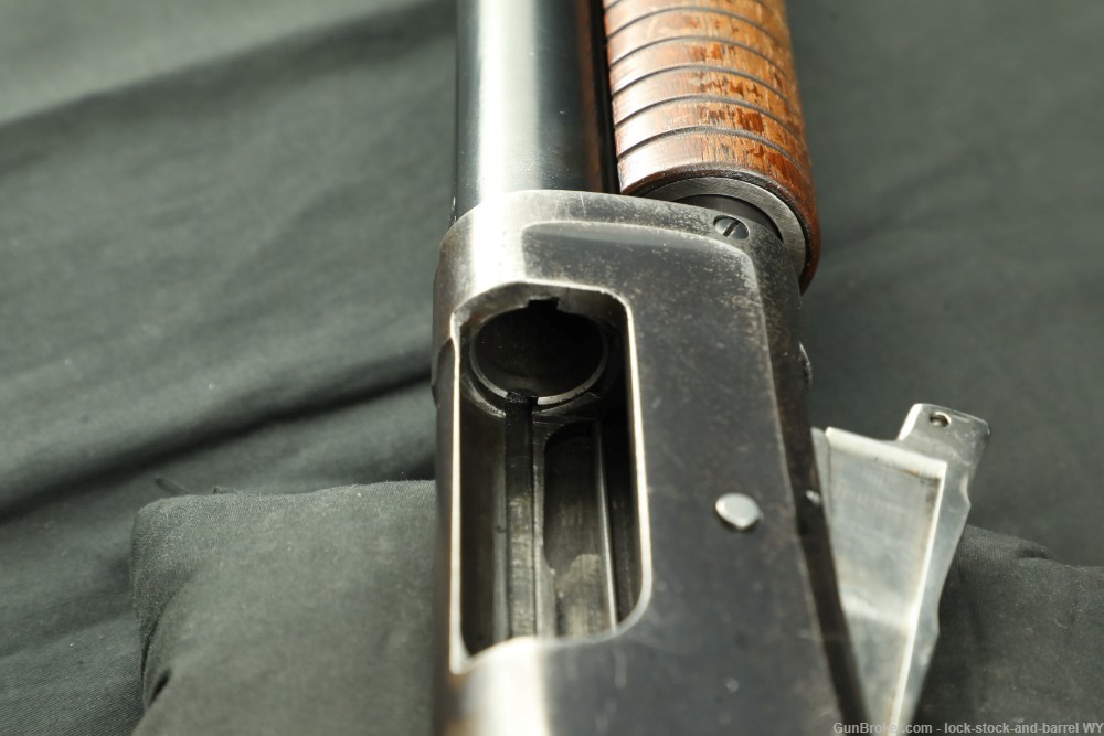 Custom Winchester Model 1897 Solid Frame 12 GA Pump Shotgun, 1939 C&R-img-23