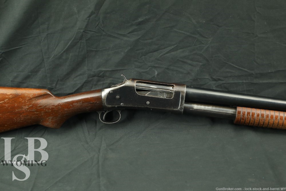 Custom Winchester Model 1897 Solid Frame 12 GA Pump Shotgun, 1939 C&R-img-0