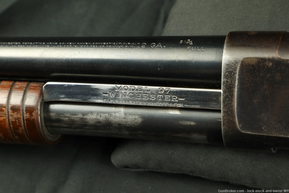 Custom Winchester Model 1897 Solid Frame 12 GA Pump Shotgun, 1939 C&R-img-32