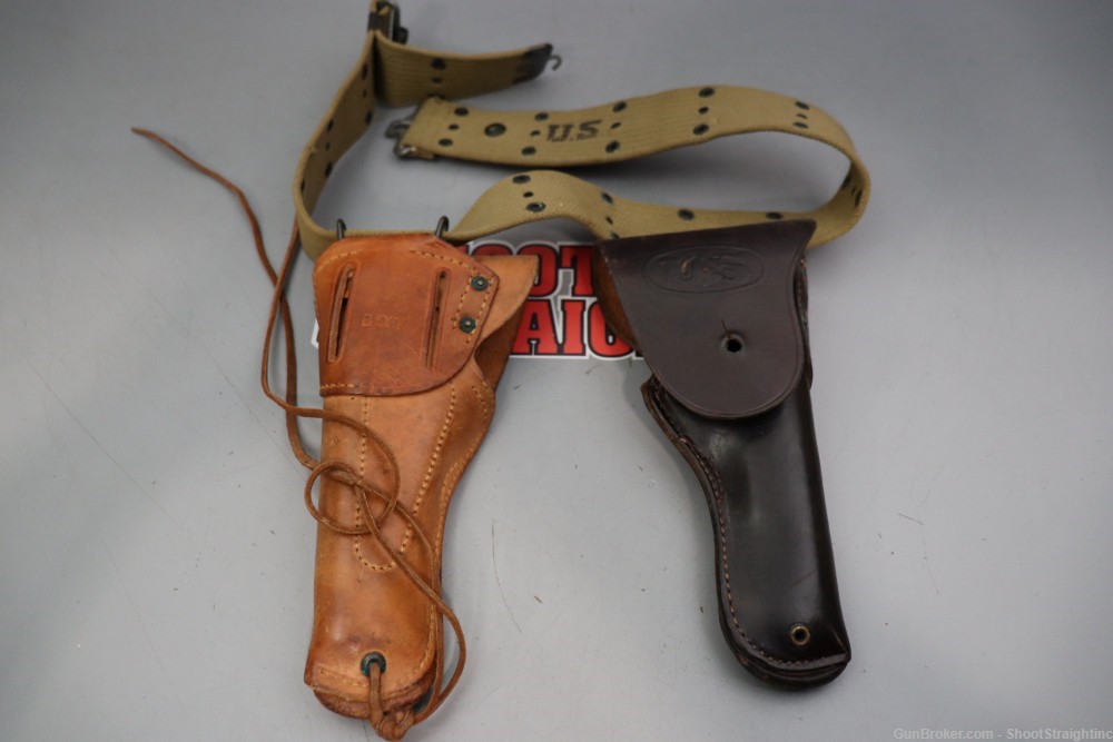 Box o' Seven Miscellaneous Leather Pistol Holsters-img-9