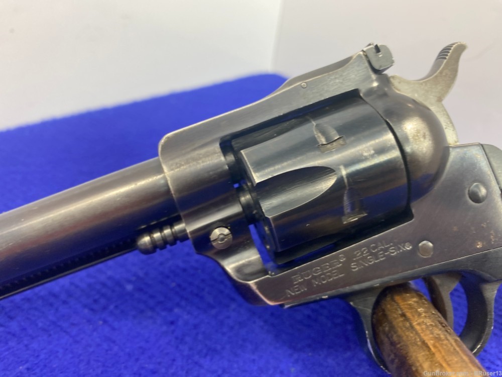 1973 Ruger New Model Single Six .22LR Blue 5.5" *1ST YEAR OF PRODUCTION*-img-6