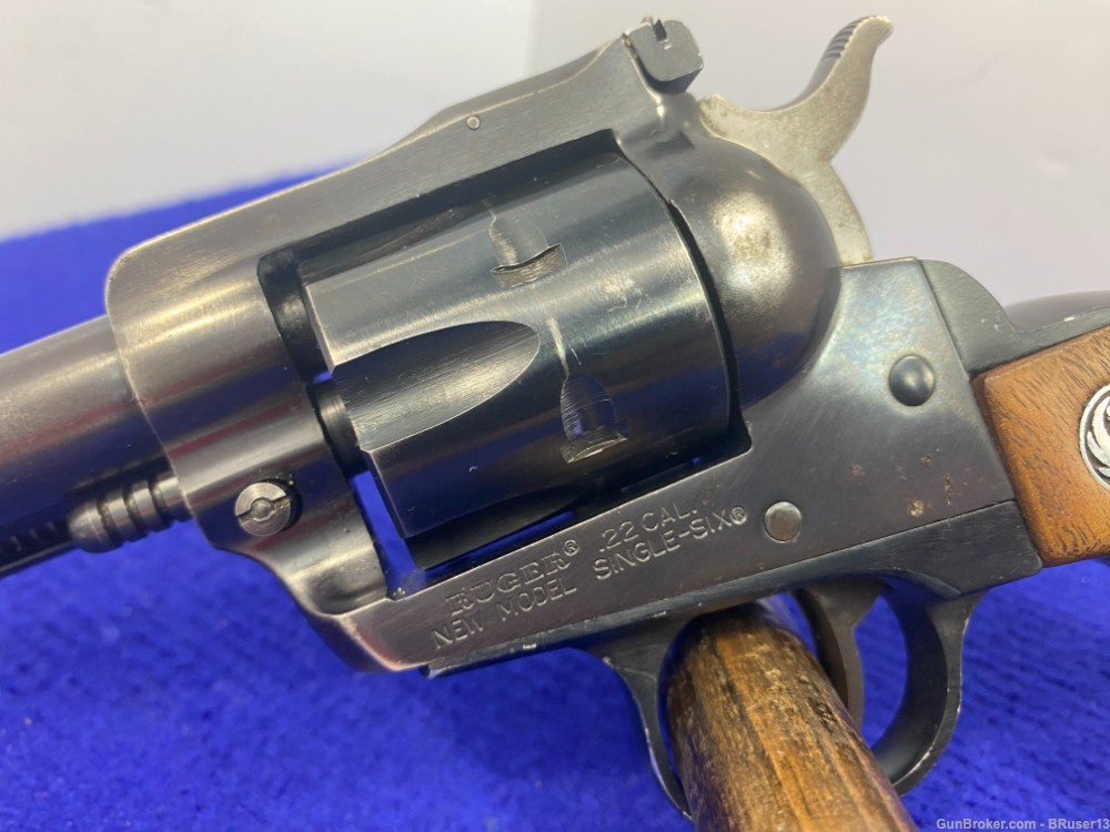 1973 Ruger New Model Single Six .22LR Blue 5.5" *1ST YEAR OF PRODUCTION*-img-5