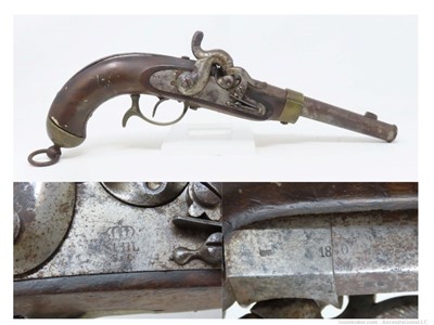 Scarce REGIMENT MARKED Antique PRUSSIAN CAVALRY M1850 Percussion Pistol