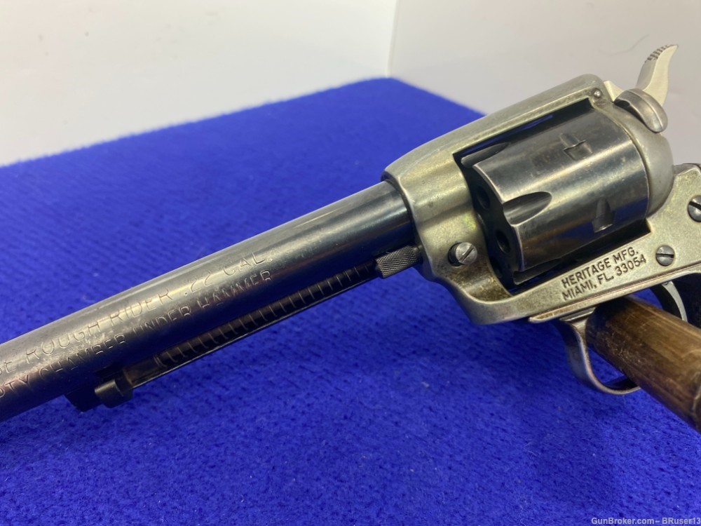 Heritage Rough Rider .22LR Blue 6.5" *WILD WEST OUTLAW FEEL REVOLVER*-img-7