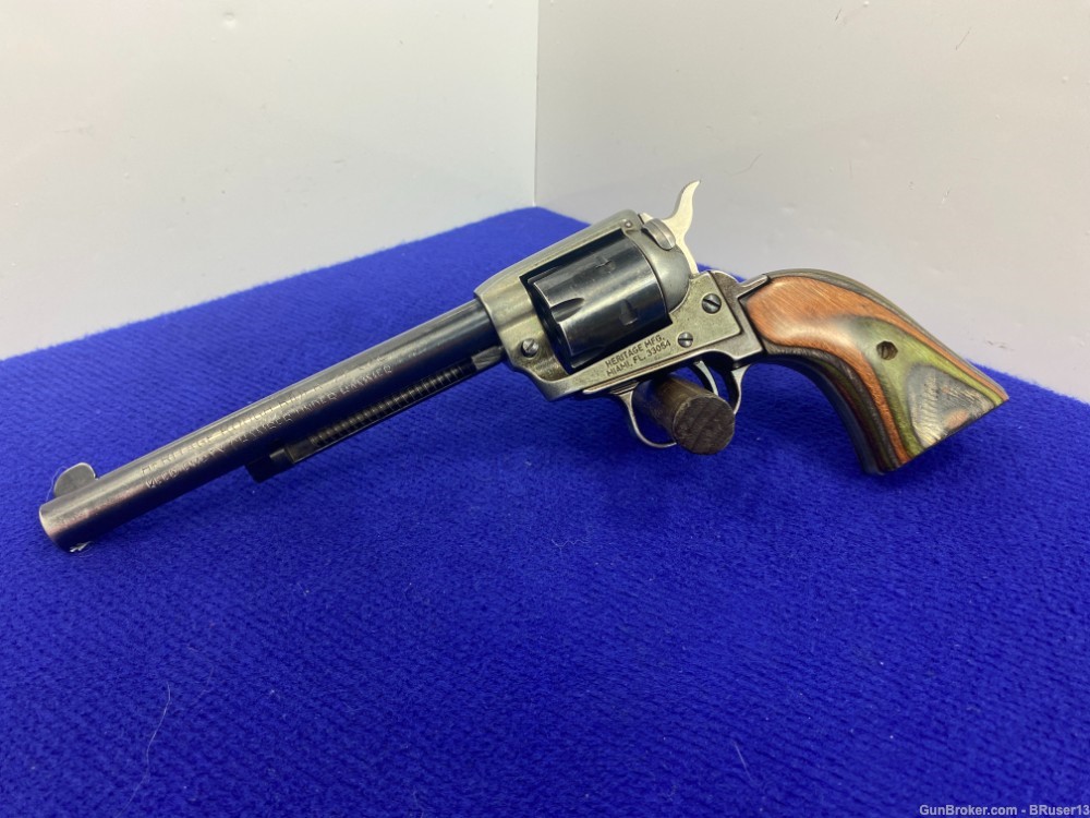 Heritage Rough Rider .22LR Blue 6.5" *WILD WEST OUTLAW FEEL REVOLVER*-img-0