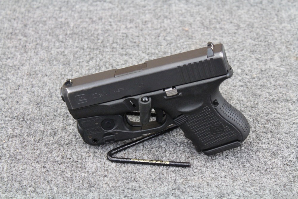 Glock 27 Gen 4 Semi Auto Pistol .40 S&W w/ Mag & TLR-6 Laser Light USED-img-2