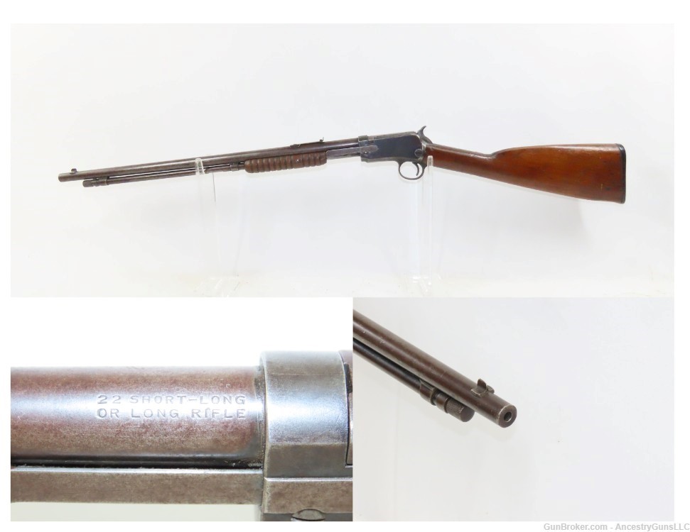 WINCHESTER Standard M1906 .22 RF Slide Action TAKEDOWN Rifle C&R PLINKER   -img-0