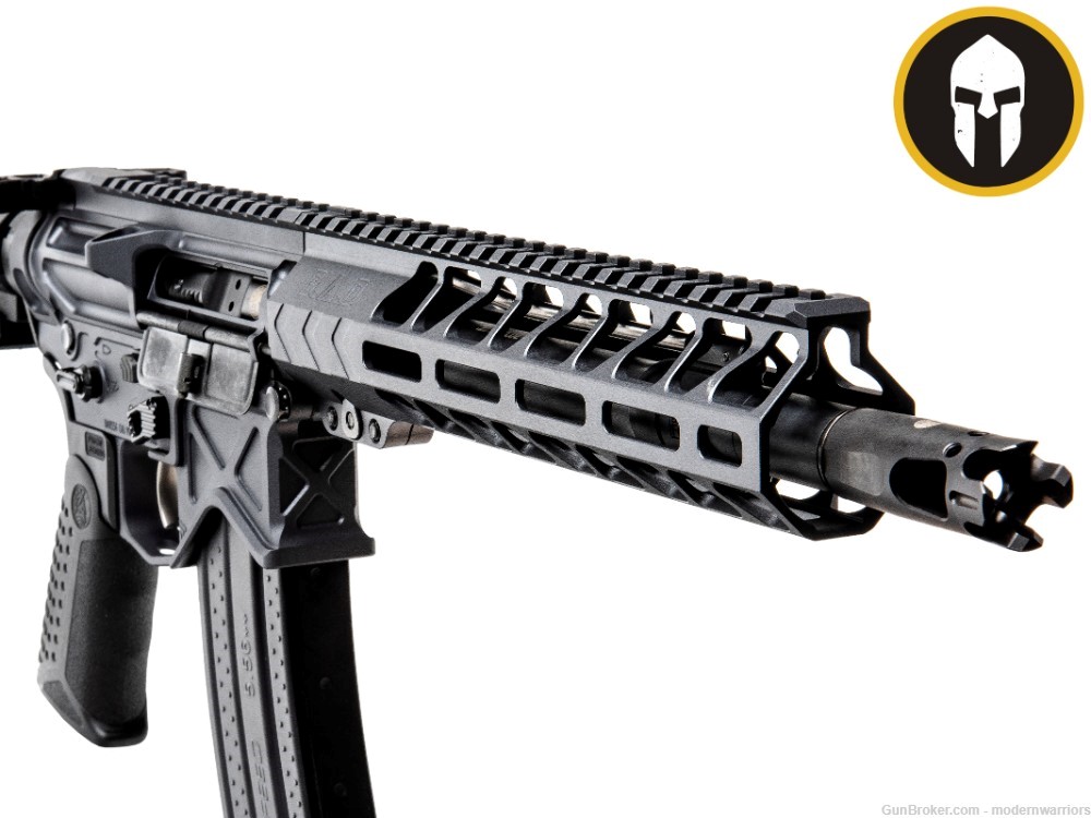 B.A.D. Authority Elite Pistol - 10.5" Barrel (5.56MM) SBA3 Brace - Grey-img-1