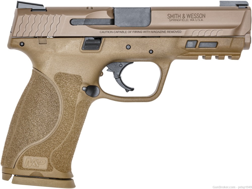 Smith & Wesson M&P9 2.0 9mm 4.25" Bbl FDE 17+1 11767 w/ TruGlo TFX Sights-img-0