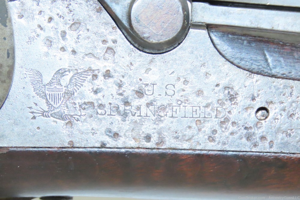 Antique U.S. SPRINGFIELD M1884 TRAPDOOR .45-70 GOVT SR Carbine INDIAN WARS -img-5