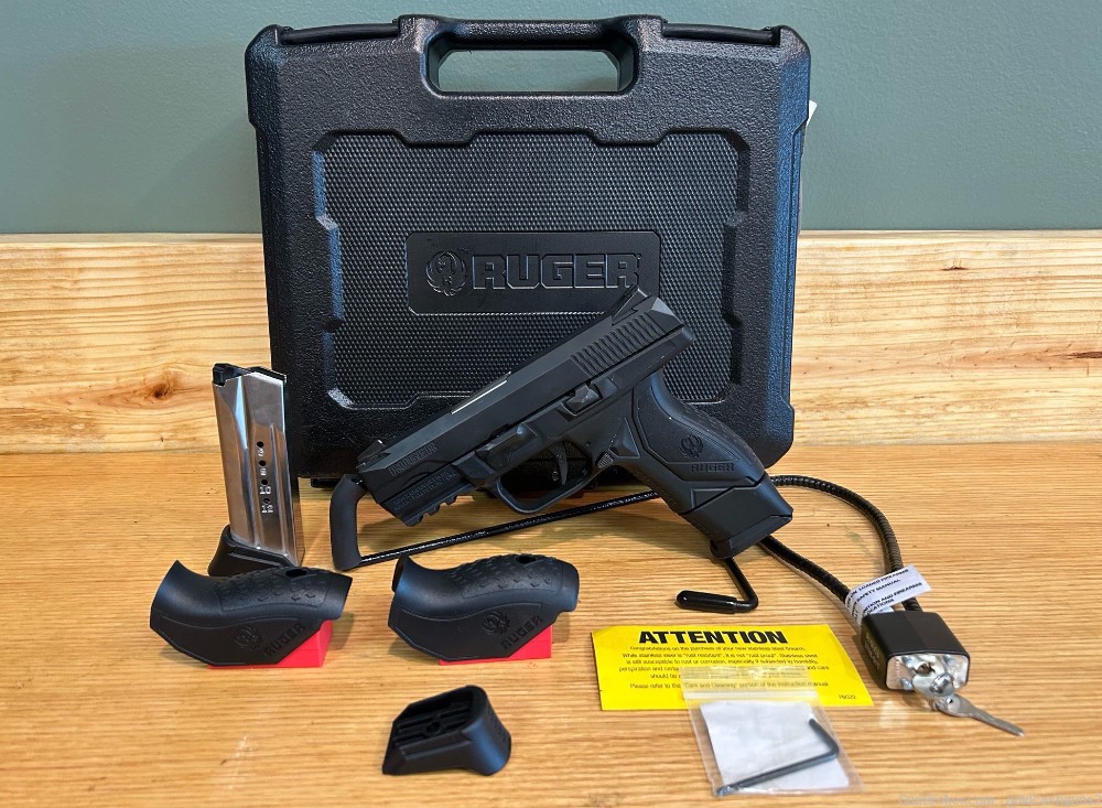 Ruger American Compact 3.5" 9mm w/ Case, 2 Mags, Straps, ETC-img-0