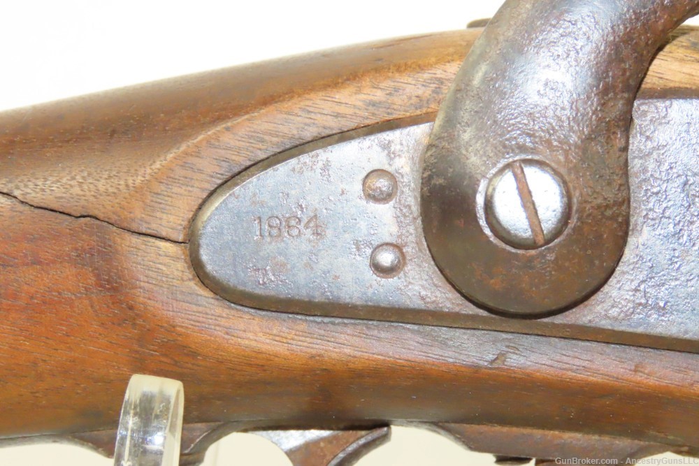 CIVIL WAR Antique U.S. TRENTON, NEW JERSEY “EVERYMAN’S” M1861 Rifle-Musket -img-6