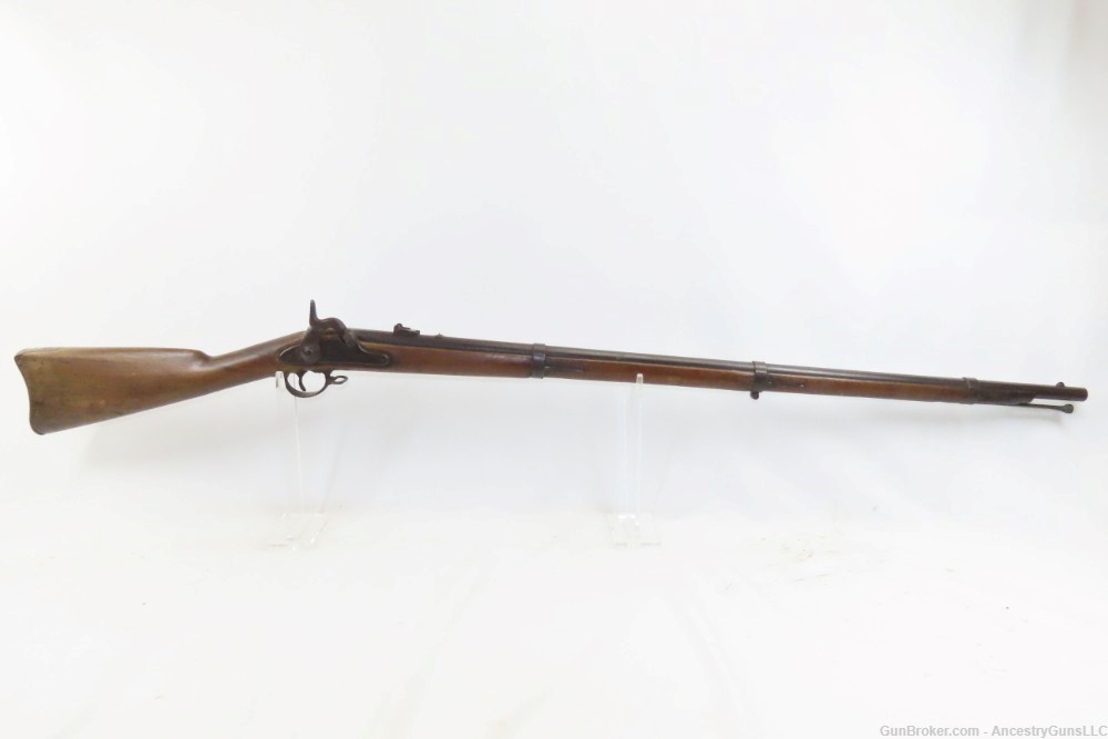 CIVIL WAR Antique U.S. TRENTON, NEW JERSEY “EVERYMAN’S” M1861 Rifle-Musket -img-1