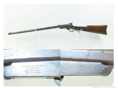 CIVIL WAR Era Antique MAYNARD 2nd Model MASS. ARMS Co. Cavalry SR Carbine  
