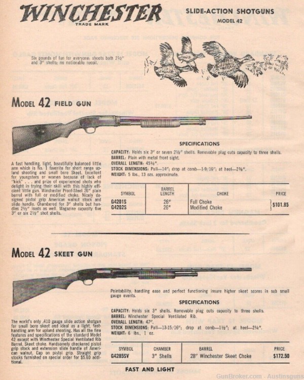 Winchester Model 42 Shotgun - .410 - *MINTY ORIGINAL COND.*-img-11
