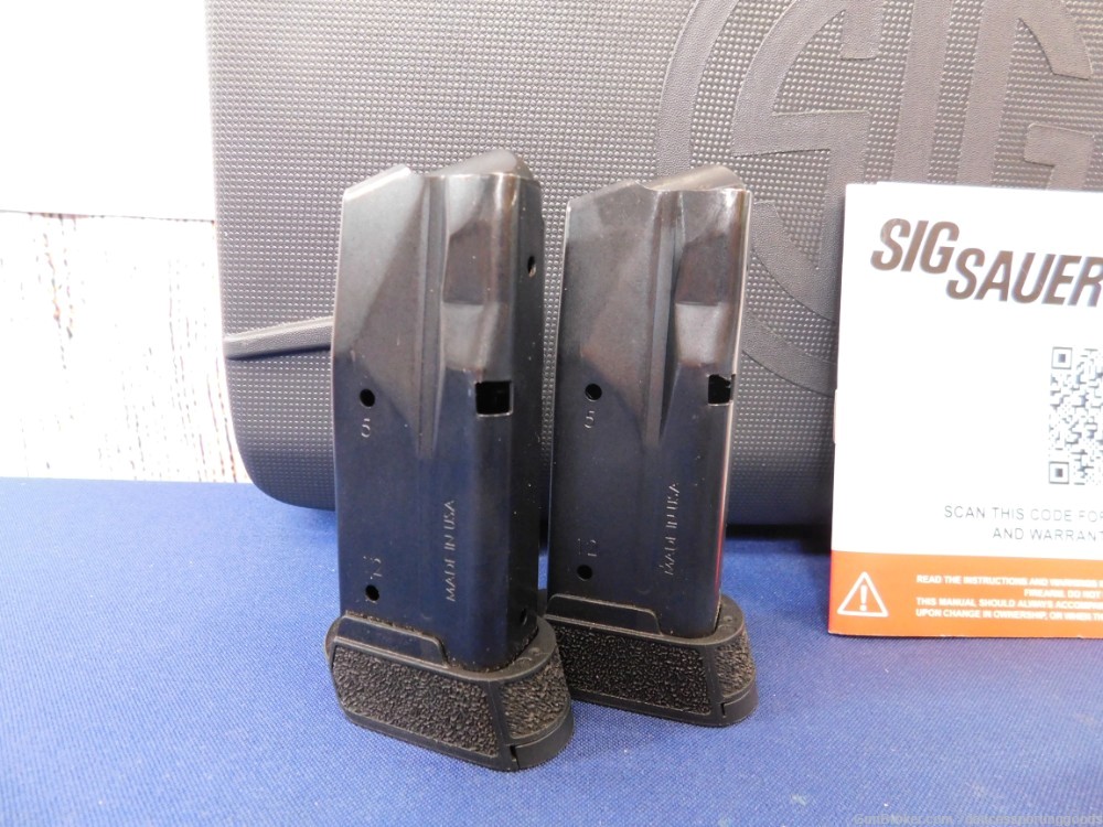 Sig Sauer P365 Tacpac 9mm 3.1" BBL Three 12 Rd Mags w/ Wilson Combat Grip-img-1