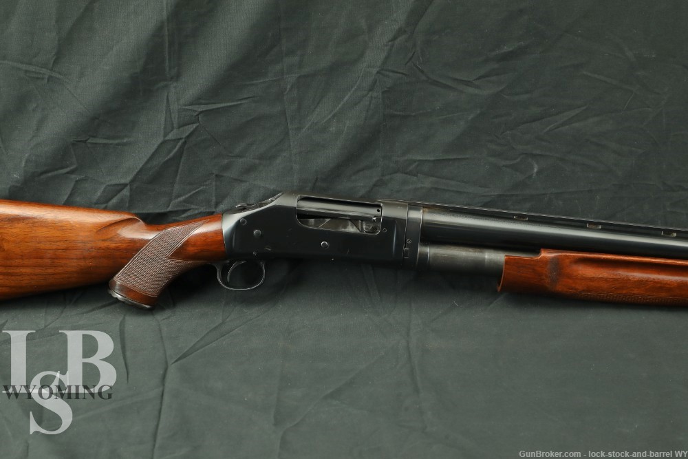 Custom Simmons Rib Winchester 1897 Takedown 12 GA Pump Shotgun, 1942 C&R-img-0