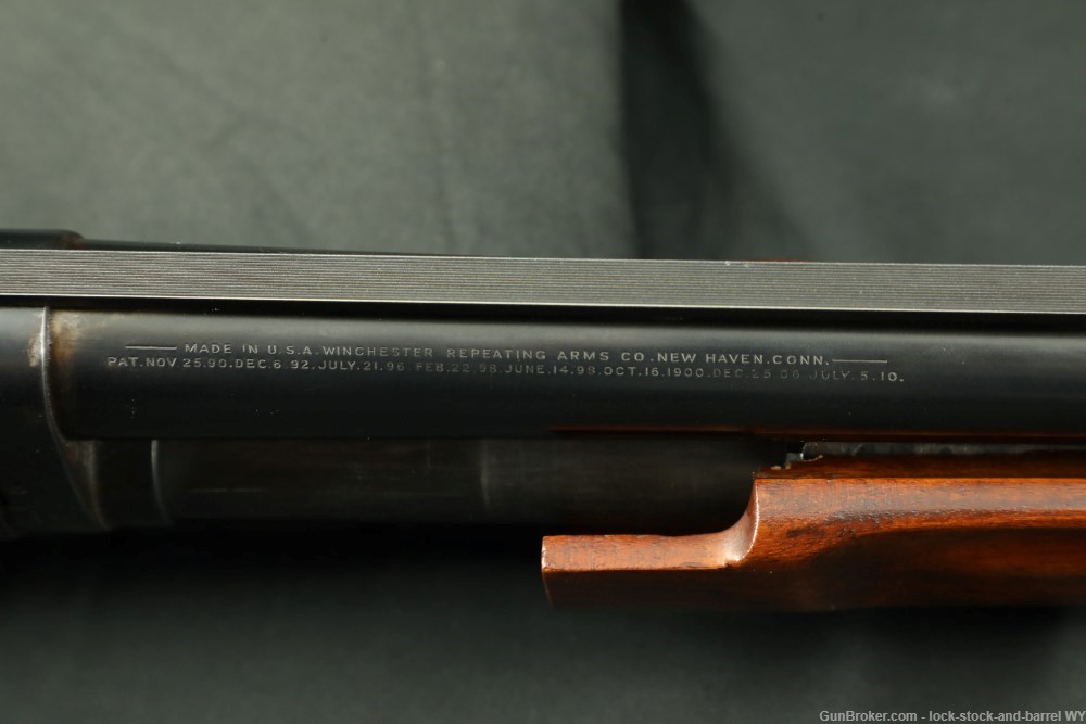 Custom Simmons Rib Winchester 1897 Takedown 12 GA Pump Shotgun, 1942 C&R-img-25