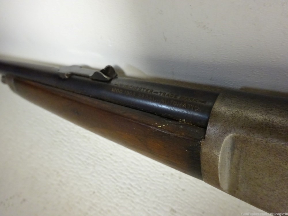 Winchester Model 1903 .22 Cal. Semi Auto Tube Fed Finger Plunger Rifle-img-25