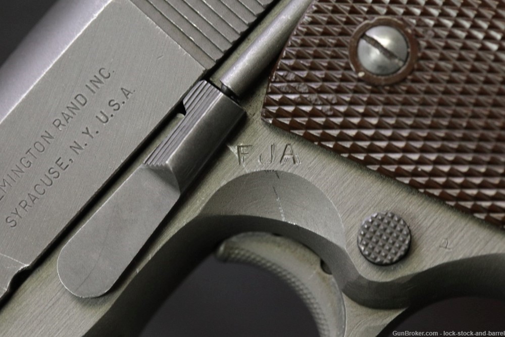 WWII US Remington Rand 1911A1 1911-A1 .45 ACP Semi-Auto Pistol, 1945 C&R-img-13