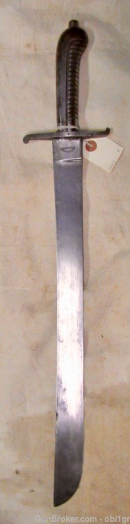 Scarce Steel Handle German Faschinenmesser Short Sword Unit Marked-img-0