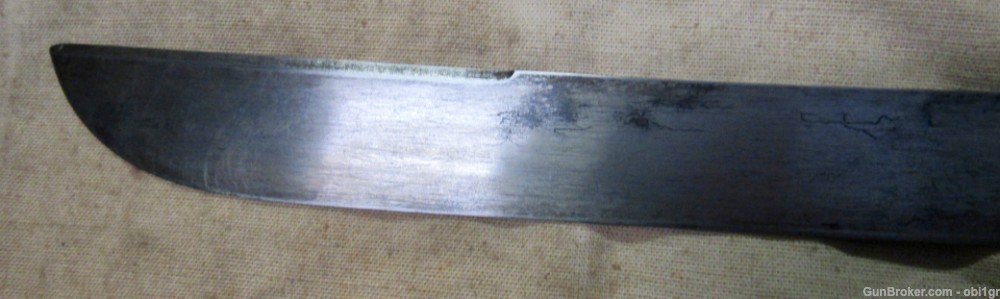 Scarce Steel Handle German Faschinenmesser Short Sword Unit Marked-img-4