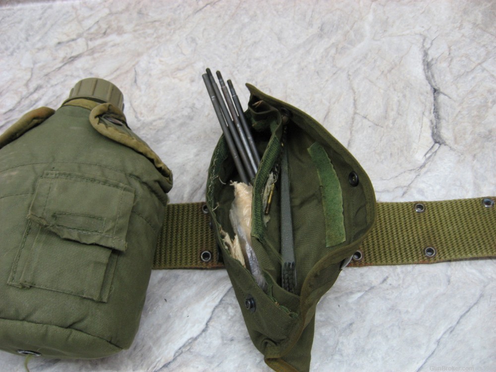 US  M12 Holster Beretta M9 92F M1911 LOAD OUT BELT POUCH 1969 CANTEEN-img-5