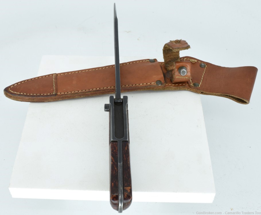 Cold War Czech VZ. 58 Rifle Late Production Full Tang Bayonet & Scabbard-img-3