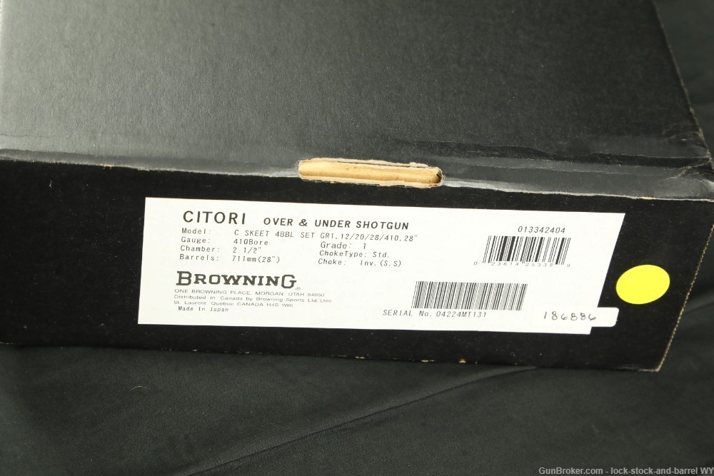 RARE Browning Citori Full Skeet Set 4x28” Barrel sets in Case O/U Shotgun -img-123
