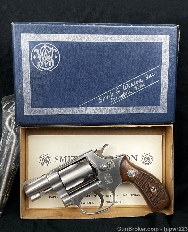 Smith & Wesson Model 60 .38 Special rare early stainless in box BEAUTY! C&R-img-19