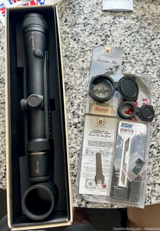 Burris Eliminator III Laserscope Rifle Scope 3-12X-44MM-img-0